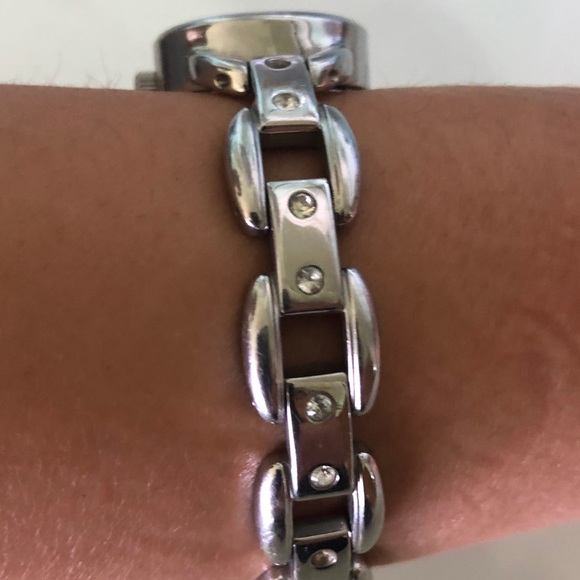 Vintage Fossil Silver Link Chain Watch - Picture 4 of 8